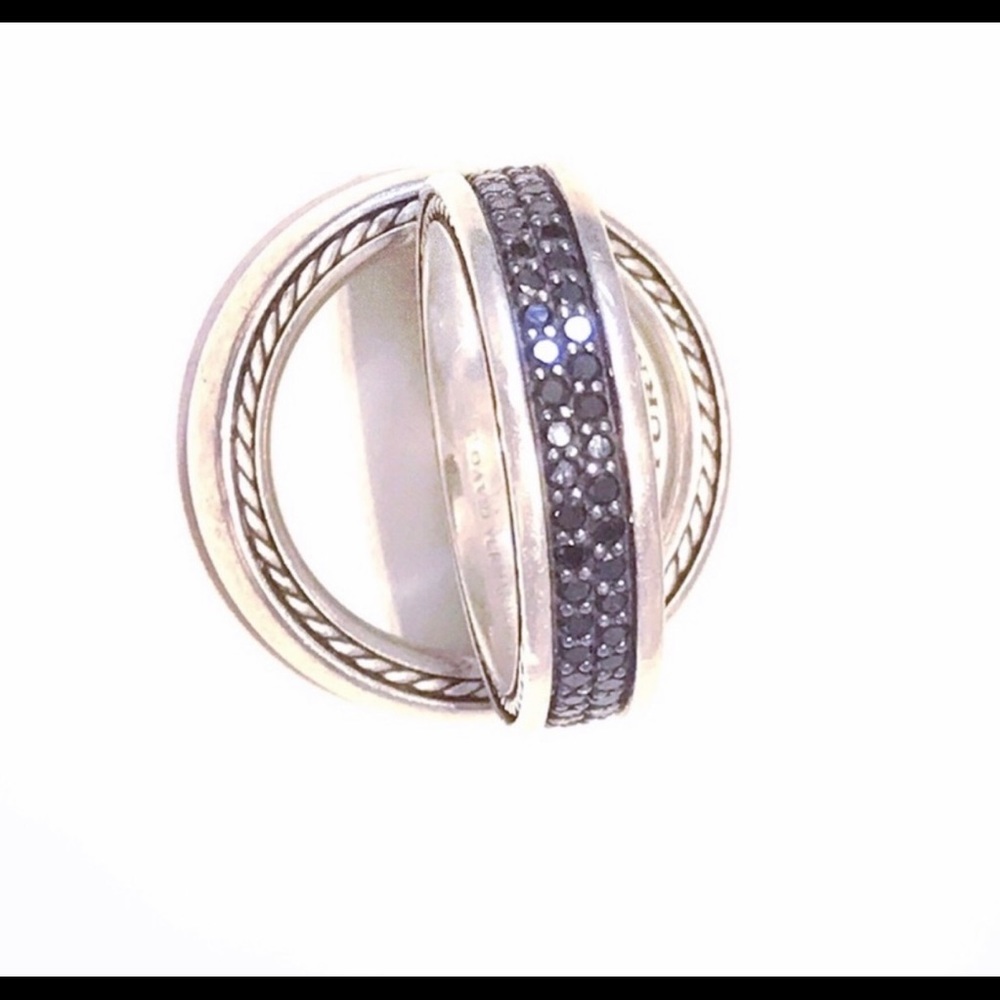 David Yurman Men’s Streamline Black Diamond ring